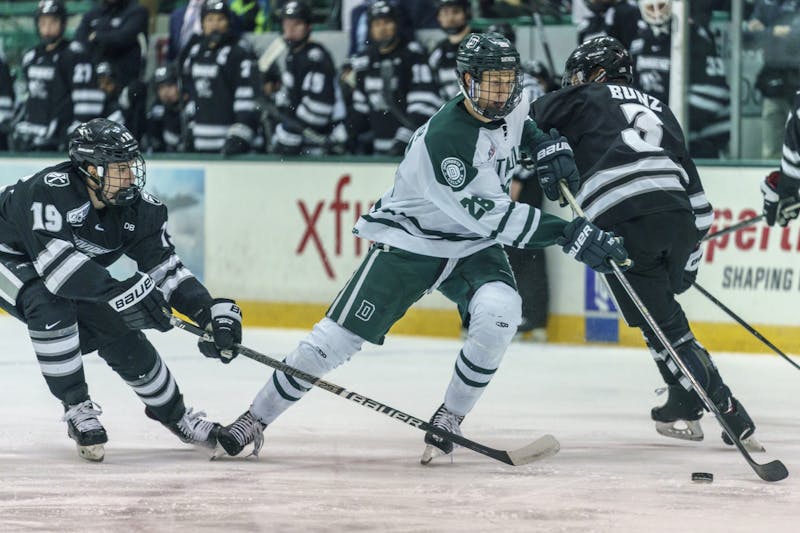 Will Graber '20 finished his collegiate career with 95 total points and signed with the Hershey Bears, the American Hockey League affiliate of the Washington Capitals.