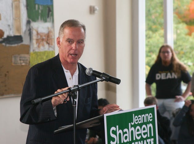 Howard Dean, Chairman of the Democratic National Committee, cheered presidential candidate Sen. Barack Obama, D-Ill., on Monday.