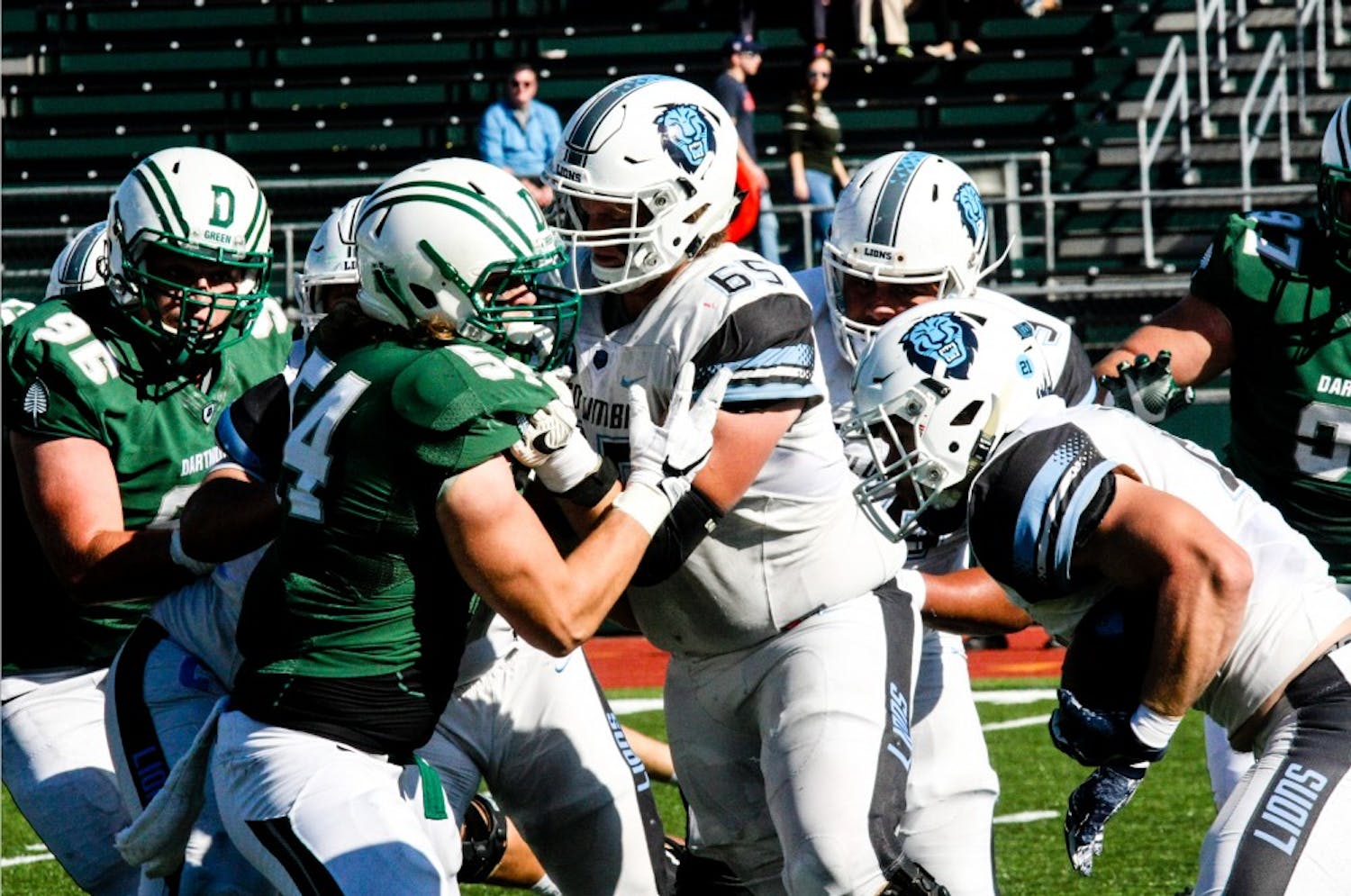 Dartmouth Big Green faces off against Columbia University's football team.