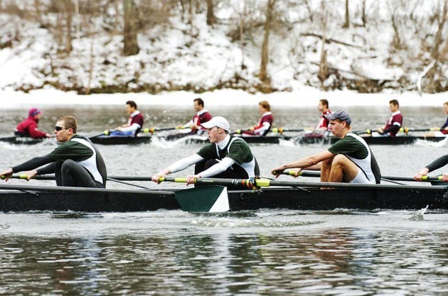 Lightweight crew could not stop a charging Harvard boat, losing its hold on the Biglin Bowl Trophy last weekend.