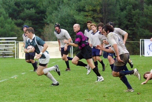 The Dartmouth ruggers ran roughshod over UNH this weekend. Playing through torrential downpours on a field better suited for the swim team, the Big Green ran up a 26-0 lead in the first half before cruising to victory.