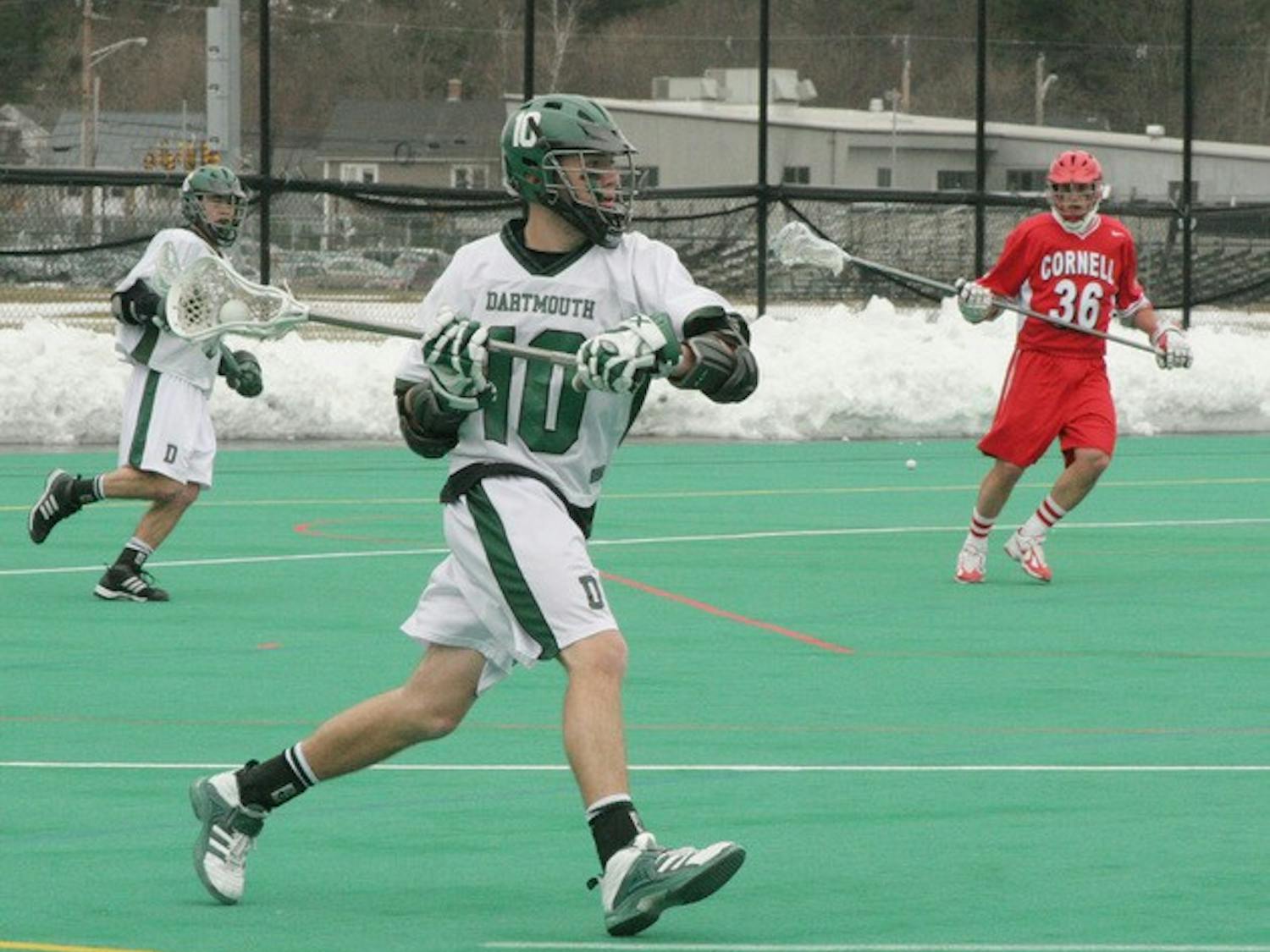 Brian Koch '09 scored the game's first goal, giving the Big Green a short-lived 1-0 advantage over visitor Cornell.