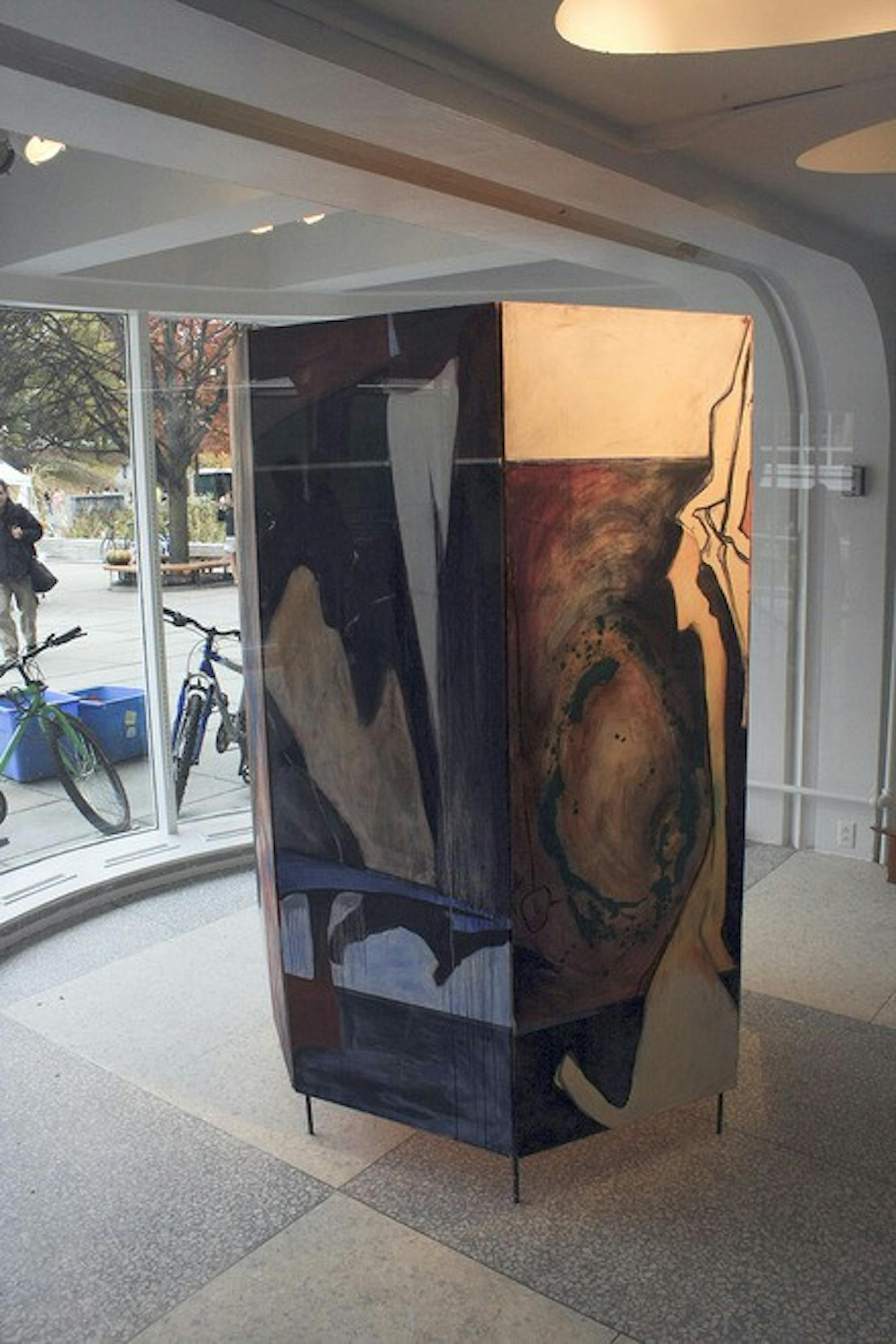 The new rotunda installation by Stacey Derosier '12 was inspired by autobiographical influences. 