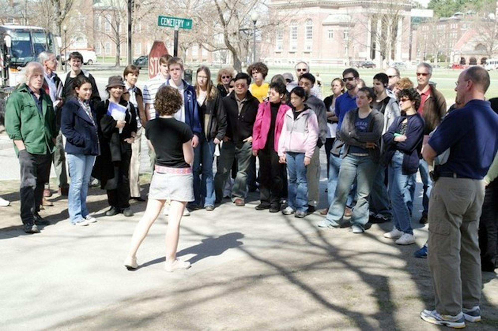 Tours of the campus have become increasingly crowded as both Dimensions weekend and the deadline to choose Dartmouth approach.