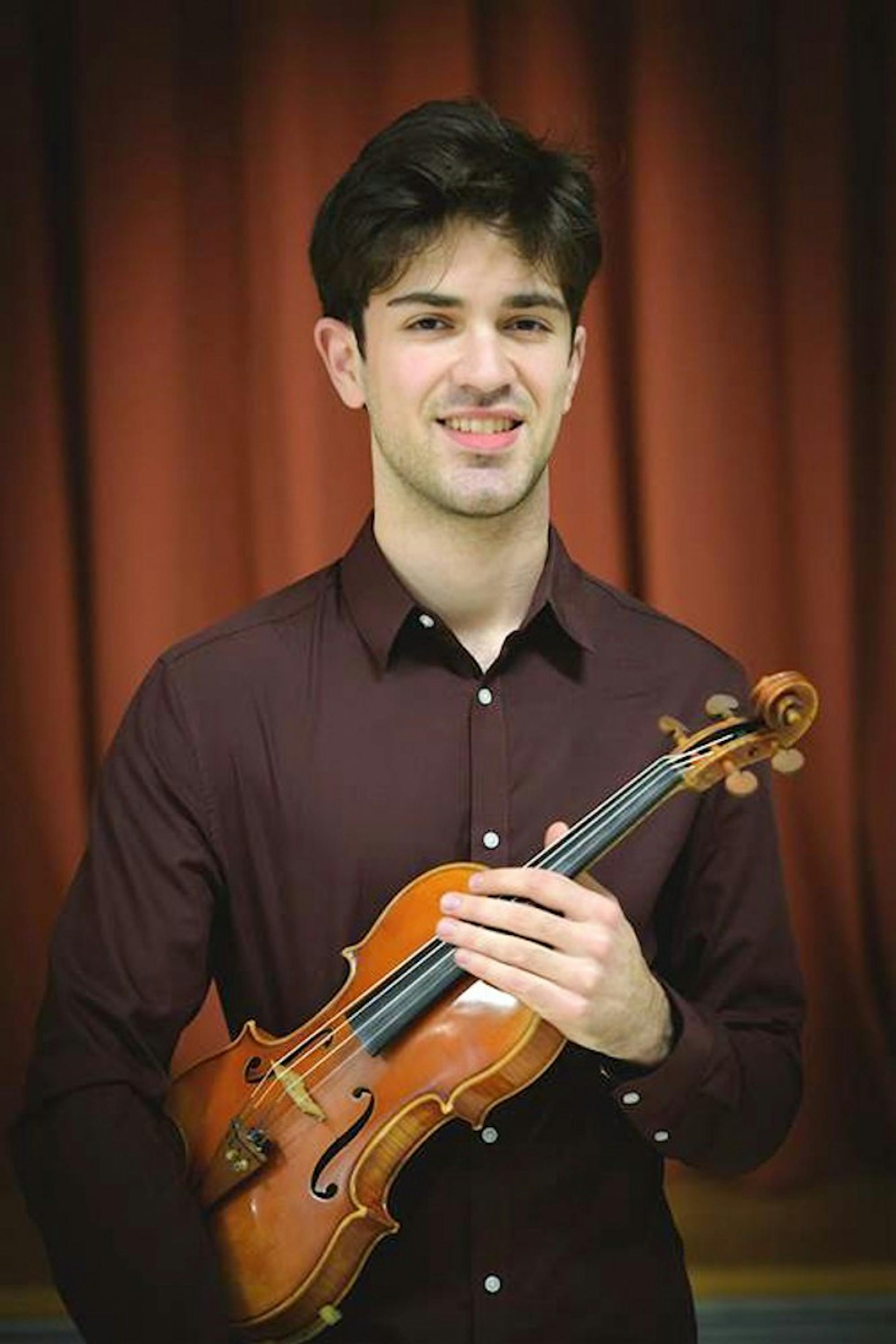 Orestis Lykouropoulos ’17 will be performing as a soloist in Jean Silebius’ “Violin Concerto.”