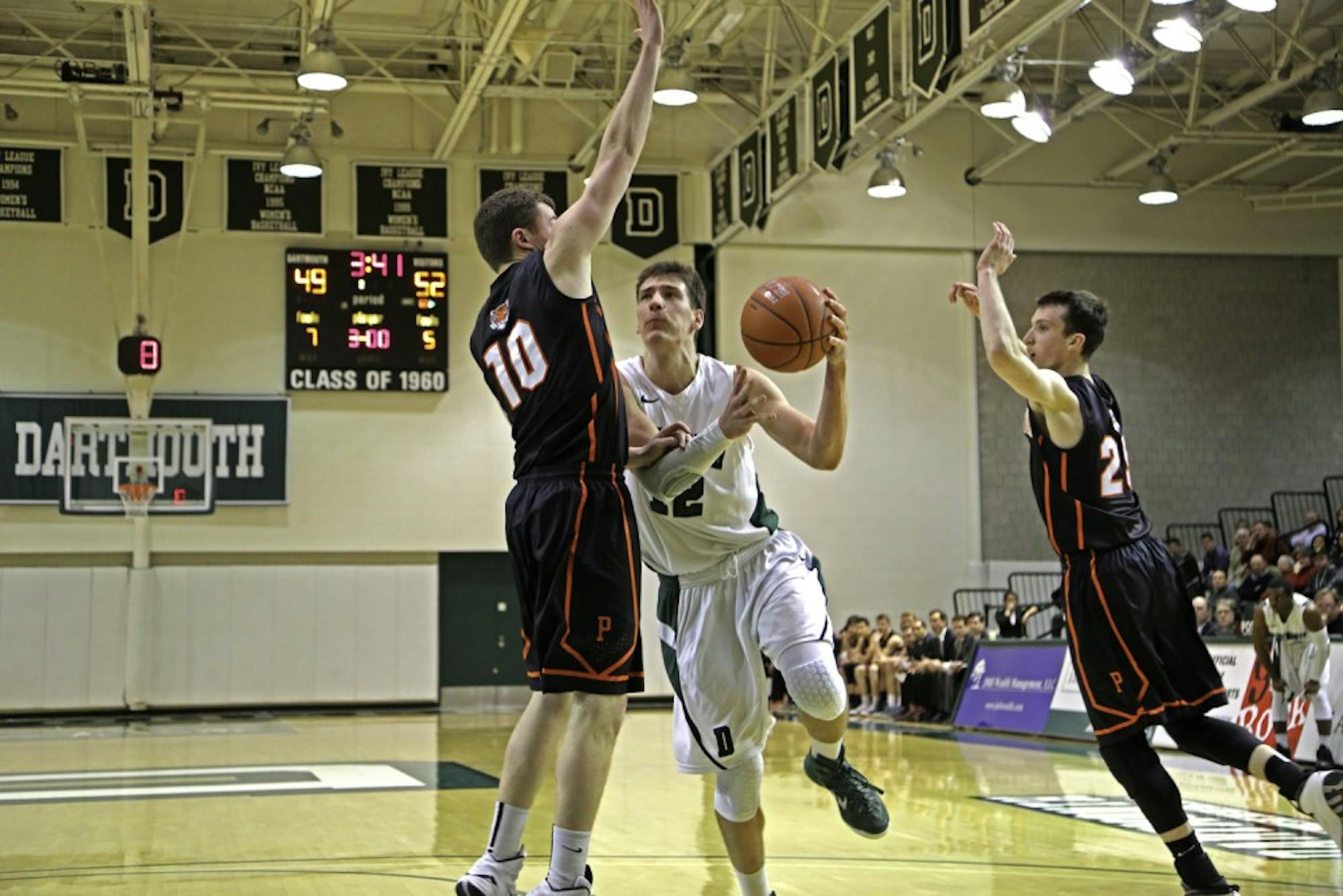 The men’s basketball team ended its regular season with home wins over Brown and Yale Universities.