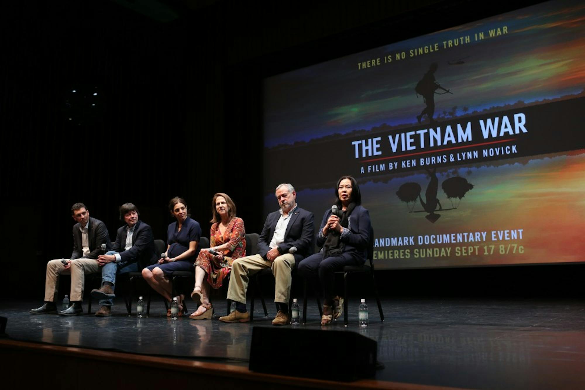 Ken Burns presents selections from The Vietnam War in Hanover, NH on Thursday, July 13, 2017.

Copyright 2017 Rob Strong