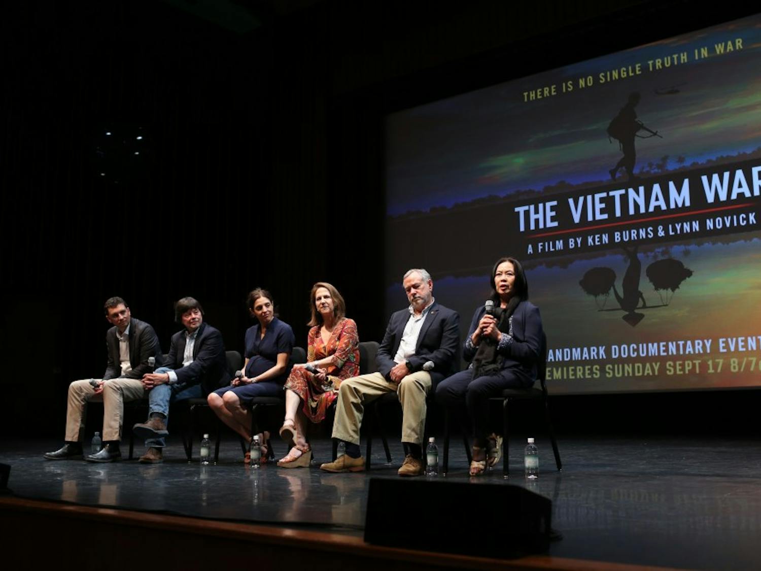 Ken Burns presents selections from The Vietnam War in Hanover, NH on Thursday, July 13, 2017.Copyright 2017 Rob Strong