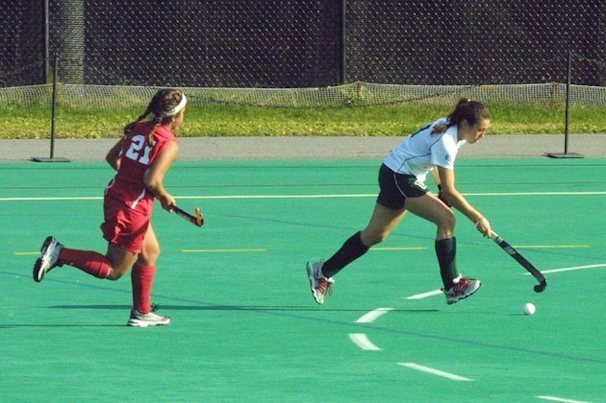 The field hockey team weathered a barrage of Boston College shots this past weekend. While Dartmouth did give up five goals, Allison Weinstock '10 scored and Jordan Sedlacek '09 recorded 20 minutes of shutout goaltending.