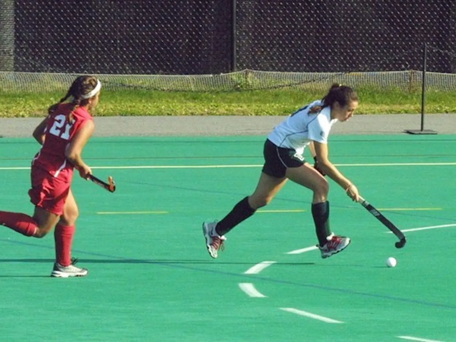 The field hockey team weathered a barrage of Boston College shots this past weekend. While Dartmouth did give up five goals, Allison Weinstock '10 scored and Jordan Sedlacek '09 recorded 20 minutes of shutout goaltending.
