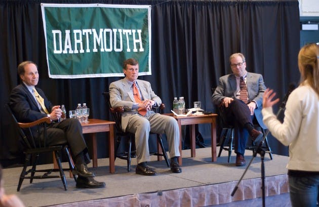 Trustees talk to the community about the College presidential search.