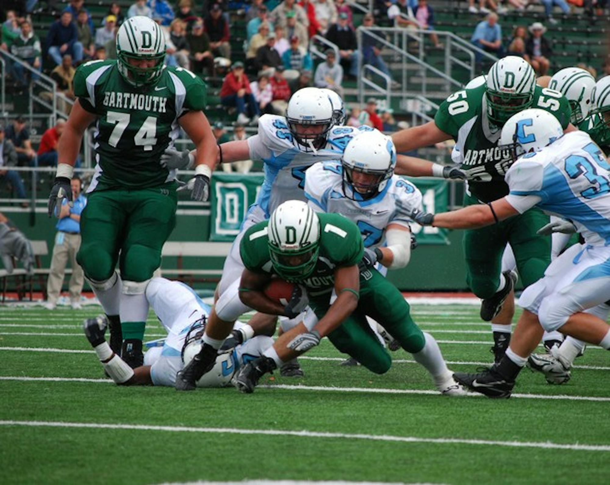 Rob Mitchelson '10 rushed for 105 yards on 19 carries in the 2008 Homecoming game.