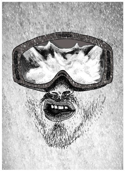 I fought like hell to stay on the surface but it was no use. The slide picked up speed, and I was swallowed into the gut of it. 