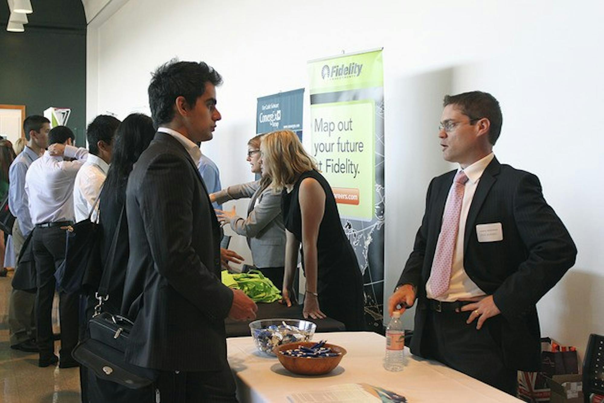 Students turned out in large numbers for Dartmouth's first Law School Fair, held Thursday, and the Employer Connection Fair, held Wednesday and Thursday.