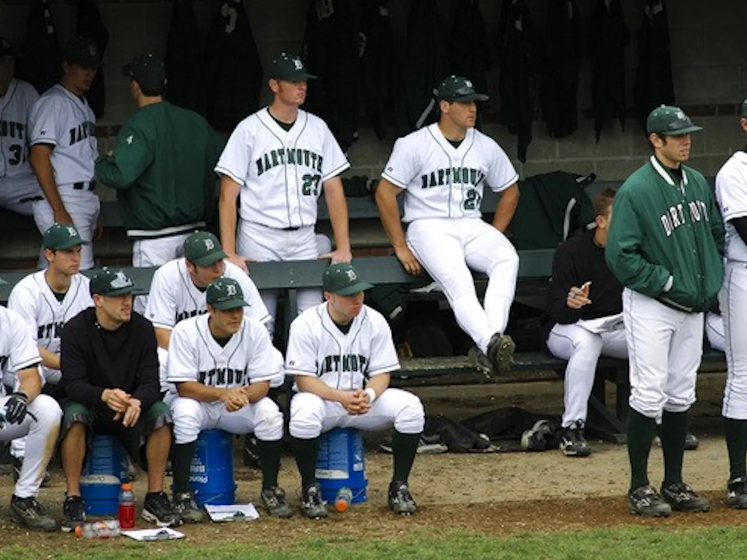 The Big Green split two home-and-away doubleheaders with Harvard.