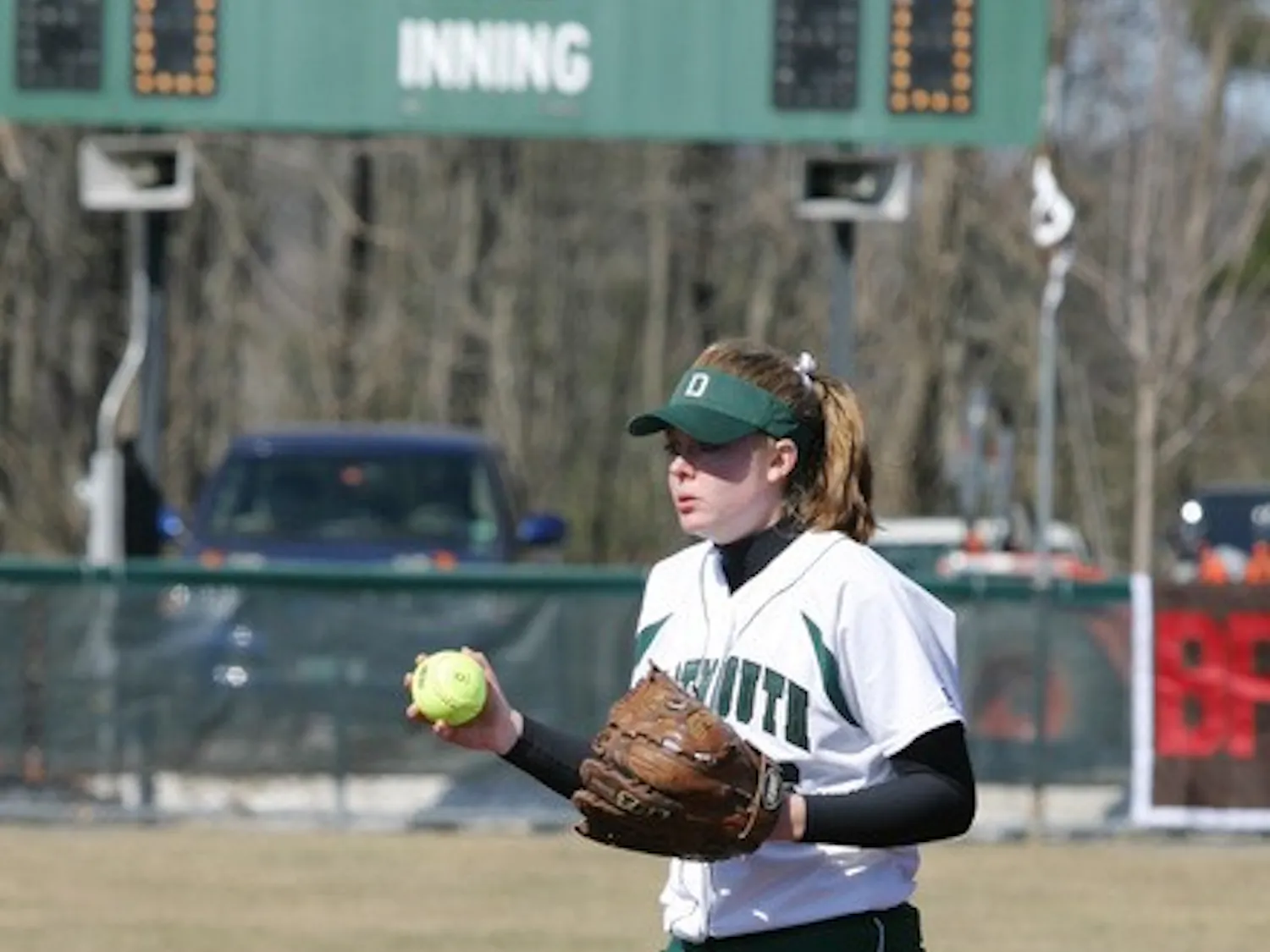 Angela Megaw '08 and the Big Green swept through two doubleheaders versus Ivy League rival Brown this weekend in Providence, R.I.