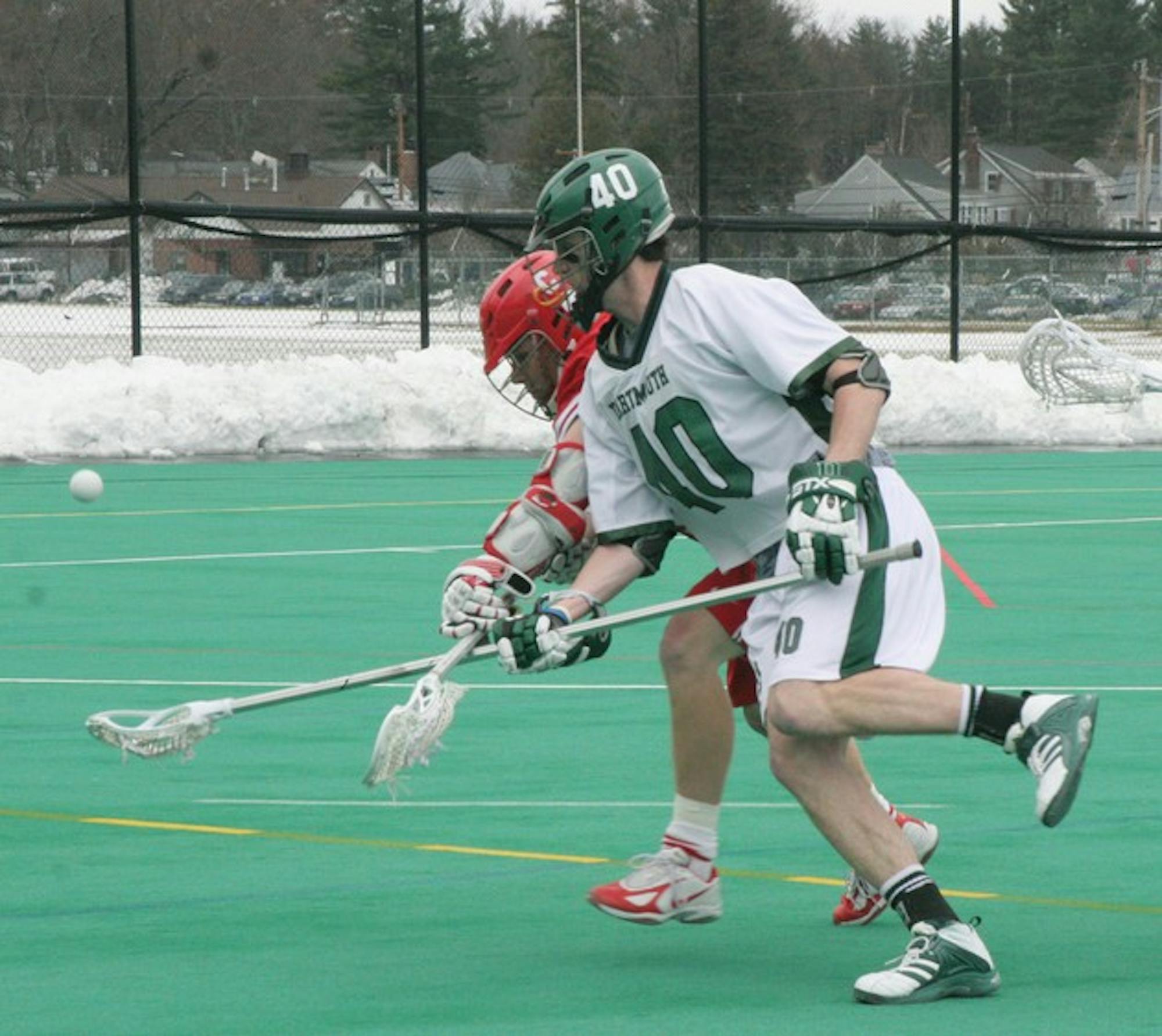 Tim McVeigh '09 and the Big Green could not stop No. 6 Albany from scoring three goals in the final two minutes.