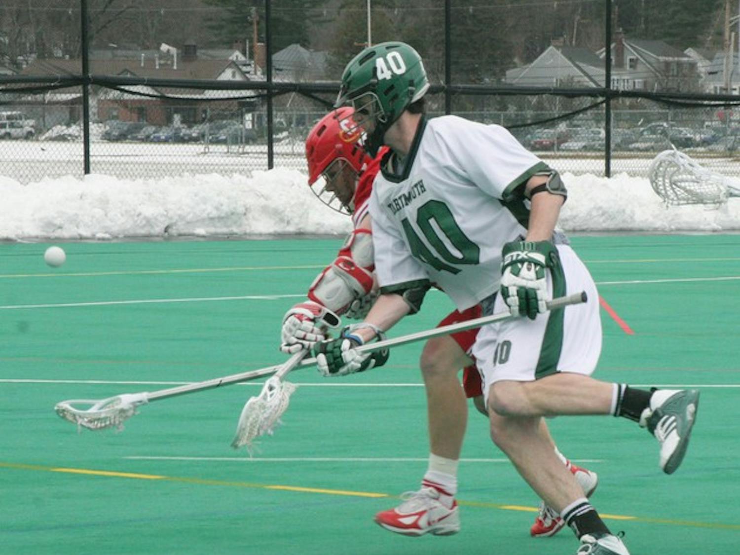 Tim McVeigh '09 and the Big Green could not stop No. 6 Albany from scoring three goals in the final two minutes.