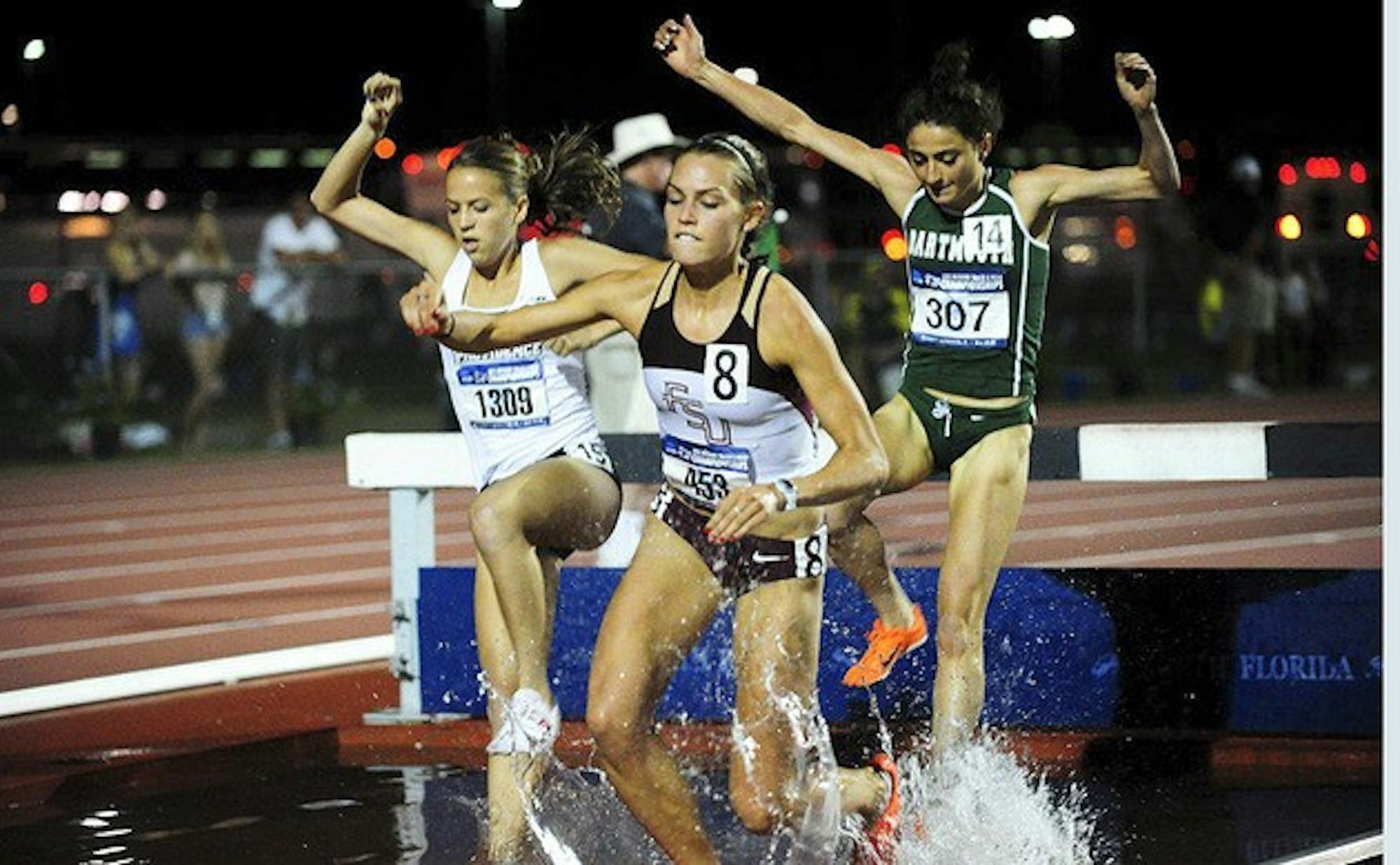Alexi Pappas '12 won her heat of the 3,000-meter steeplechase at the NCAA East Preliminary Round.