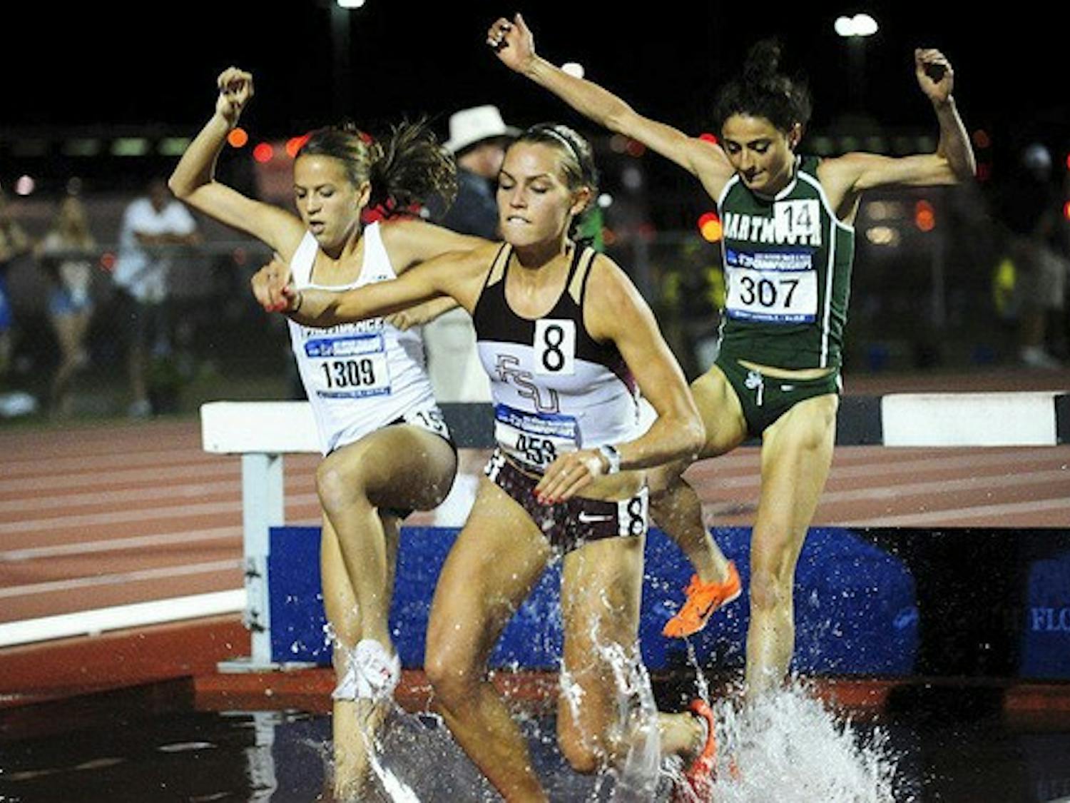 Alexi Pappas '12 won her heat of the 3,000-meter steeplechase at the NCAA East Preliminary Round.
