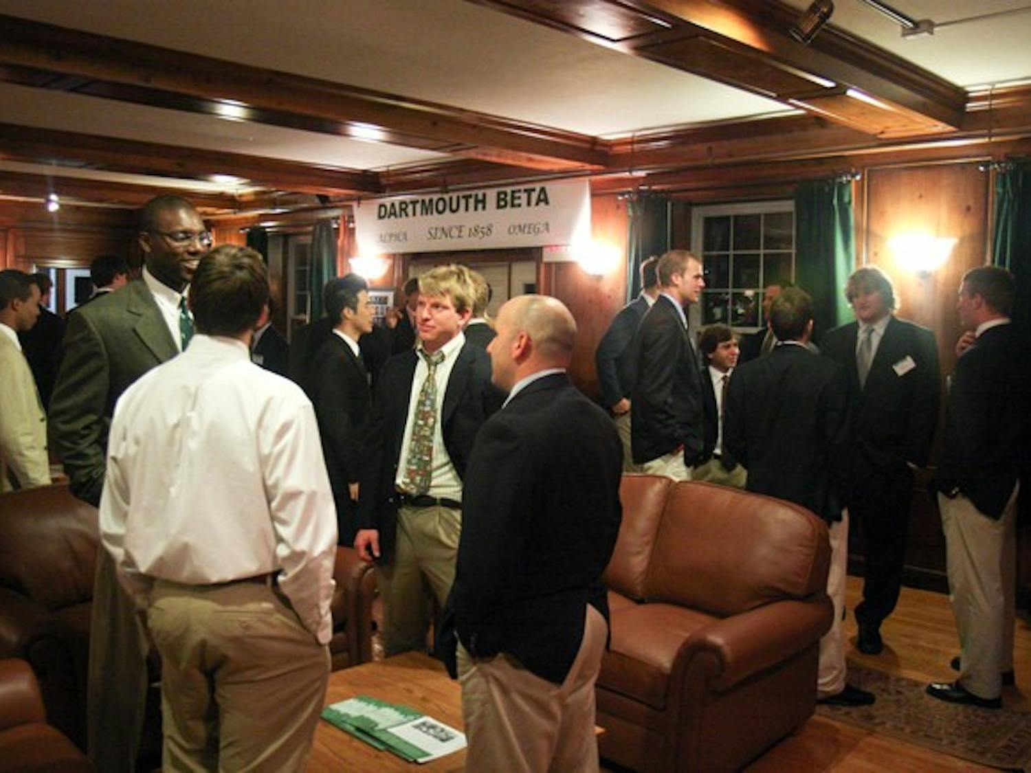Beta Theta Pi fraternity recruited male sophomores, juniors and seniors in its first year back at the College in a decade.