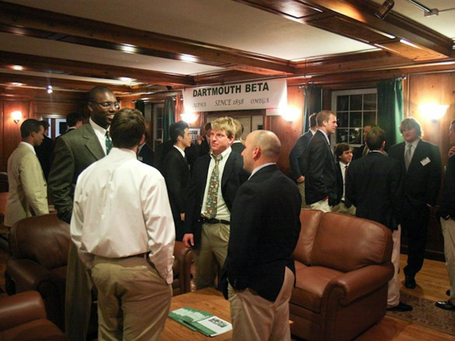 Beta Theta Pi fraternity recruited male sophomores, juniors and seniors in its first year back at the College in a decade.