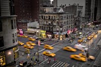 A view from our old apartment a the intersection of 14th and Sixth Ave. in New York.