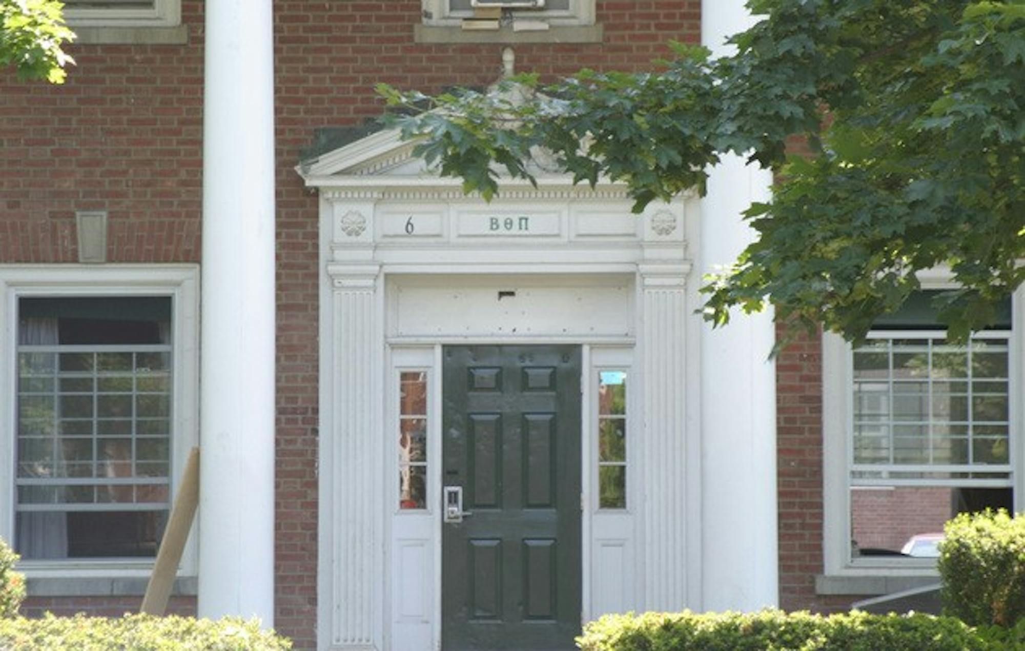 Beta Theta Pi was derecognized by the College in 1996, and its alumni are seeking to make the fraternity an official Dartmouth Greek organization once again. Alpha Xi Delta sorority currently leases its physical plant.