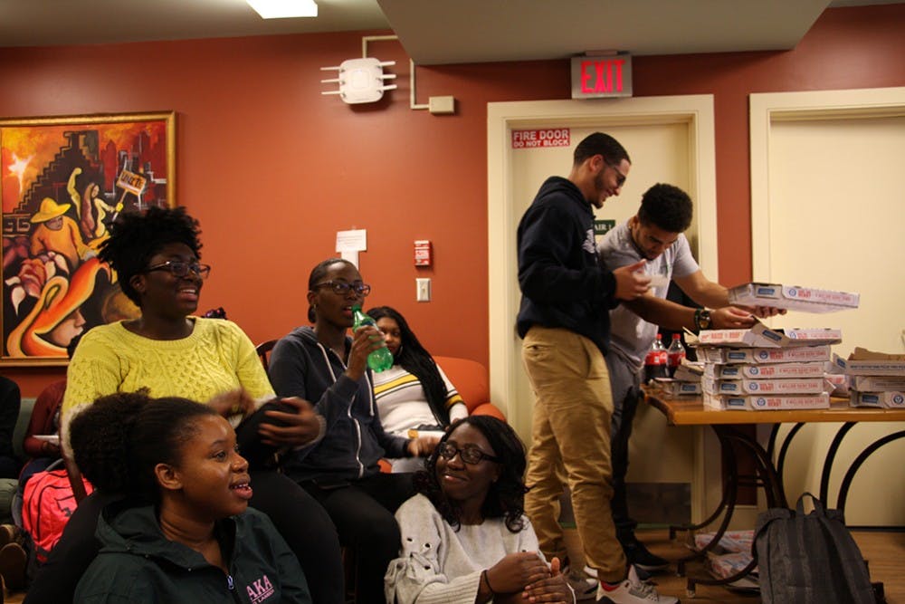 Students gathered in the LALACS basement to attend a discussion centered on the similarities and differences throughout the Diaspora with Dr. Trica Keaton.&nbsp;