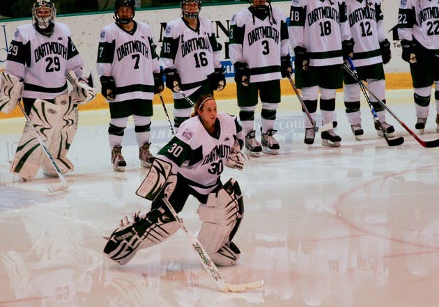 Big Green goalie Carli Clemis '09 had her fourth shutout of the season with 31 saves against Harvard.