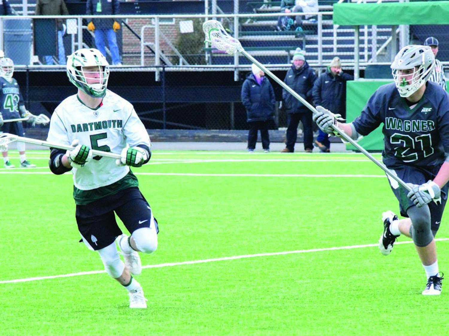 Ben Martin '20 put in four goals against Wagner University, including the go-ahead marker, and now leads the team with nine.