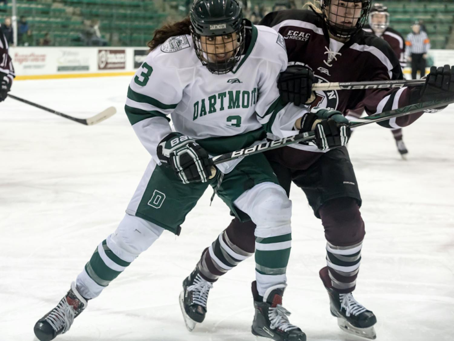 Jennifer Costa '21 scored the game-winning goal against Quinnipiac University.