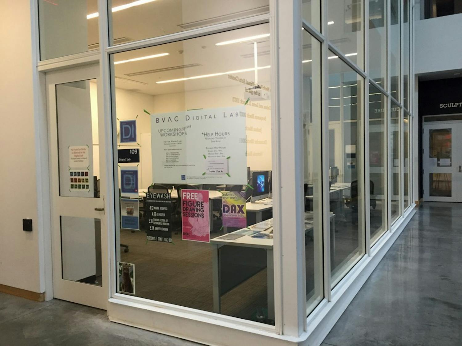 The digital arts lab has some of the most powerful graphic design and video editing software available to students.