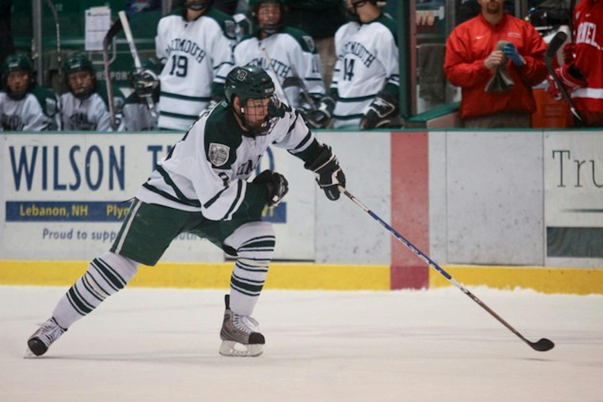 Dartmouth men's hockey team sqeaked out a win against Cornell this weekend, but lost to Colgate University.