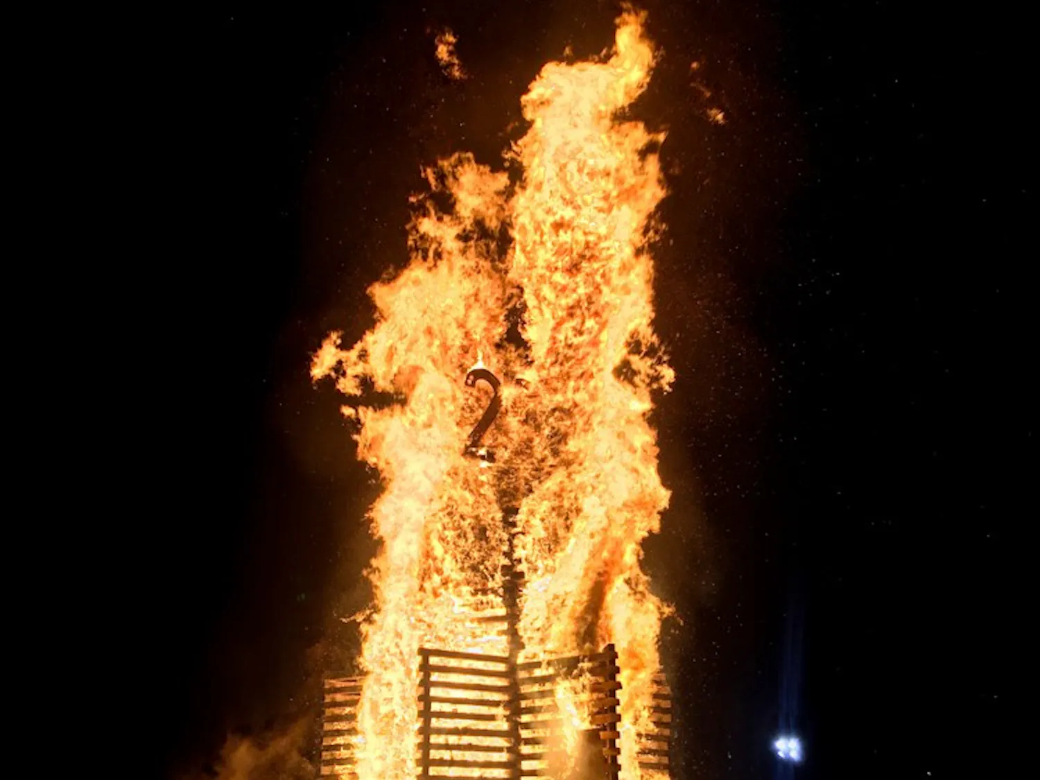 A higher number of first-year students attempted to touch the fire this year than in past years.