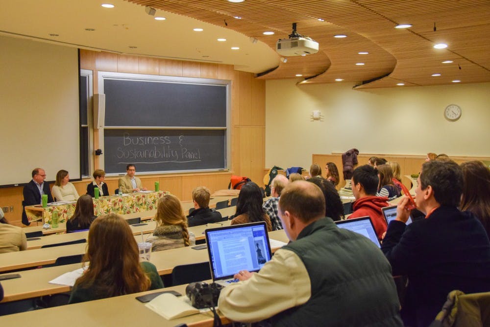 The Office of Sustainability brought four alumni back to talk about their careers in sustainability.