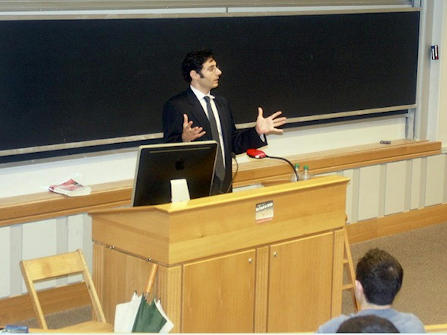 Speaking in Carson Hall on Tuesday, journalist Barak Barfi traced the history of Palestinian culture and its effects on the region's current political climate. 