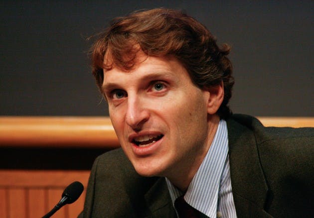 Economics professor Bruce Sacerdote addresses the causes and consequences of the current U.S. economic crisis at a panel event Thursday evening.