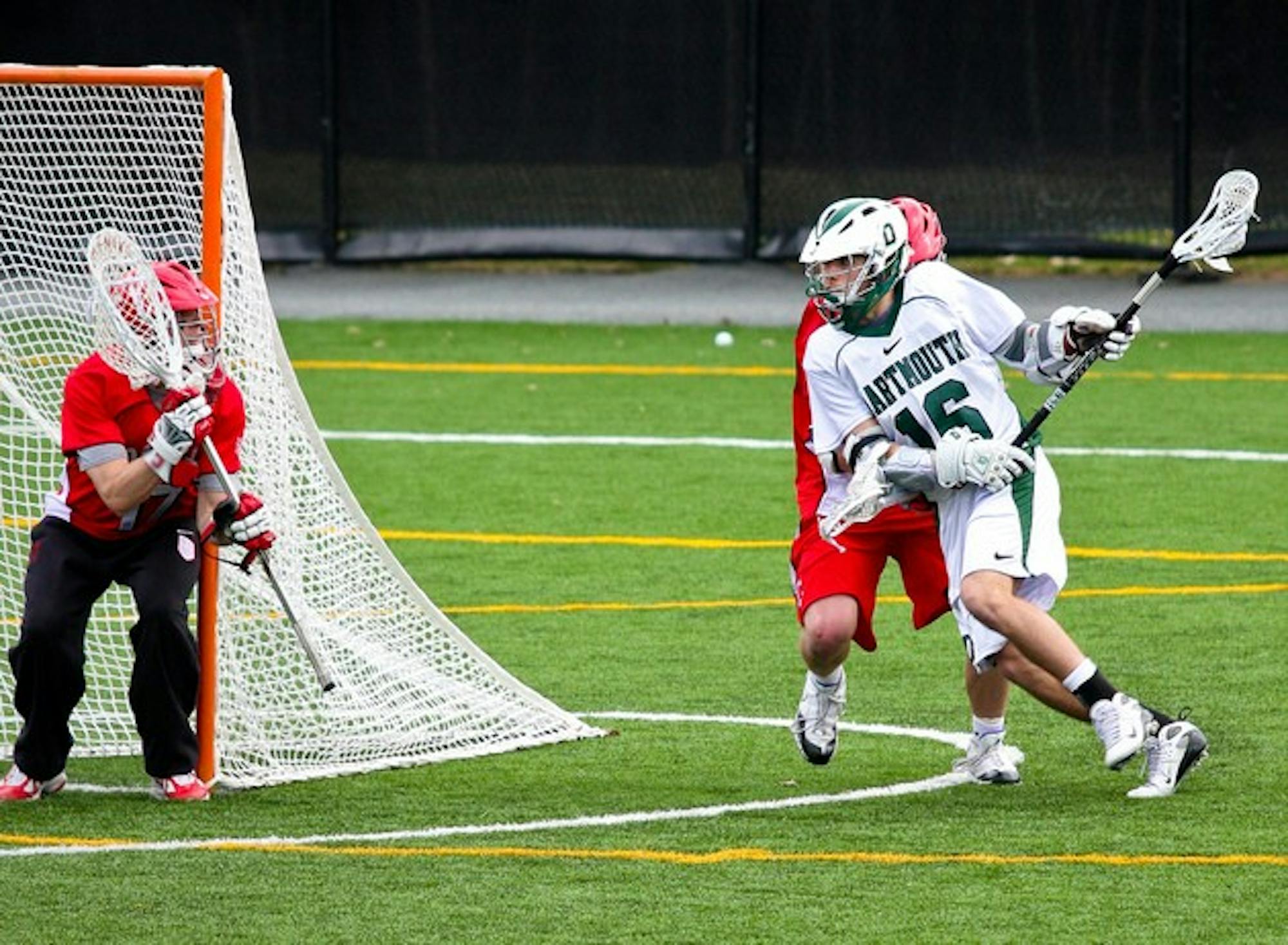 Dartmouth attacker Kip Dooley '12 had four shots in the Big Green's 13-6 loss to UVA in Virginia Saturday.