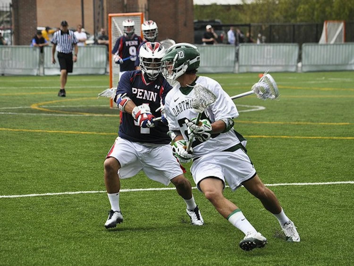 The men's lacrosse team finishes its season on Tuesday against the College of the Holy Cross at Scully-Fahey Field.