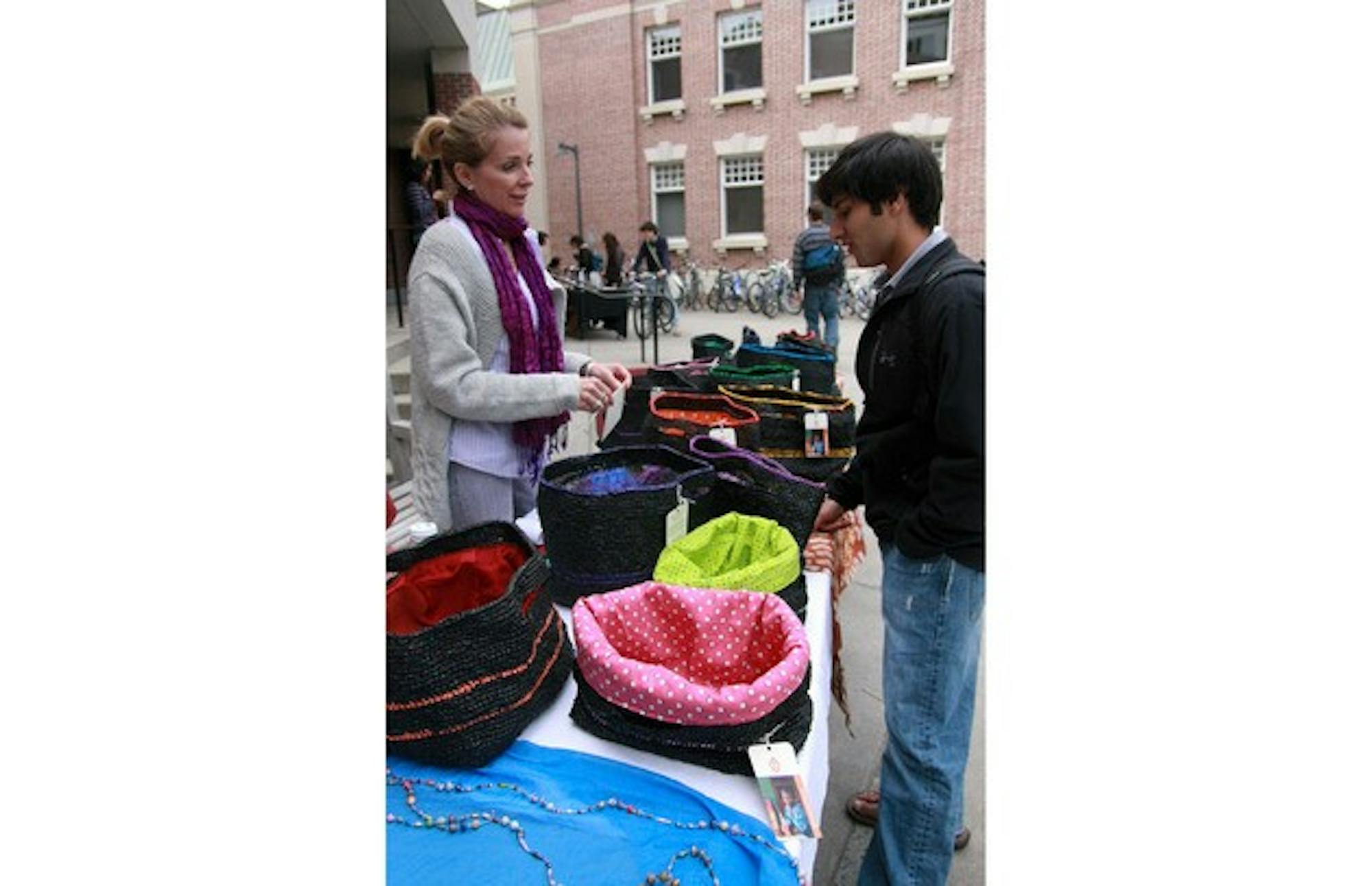Several organizations that promote entrepreneurship among underprivileged women sold goods at SEEDS's Fair Trade Bazaar.
