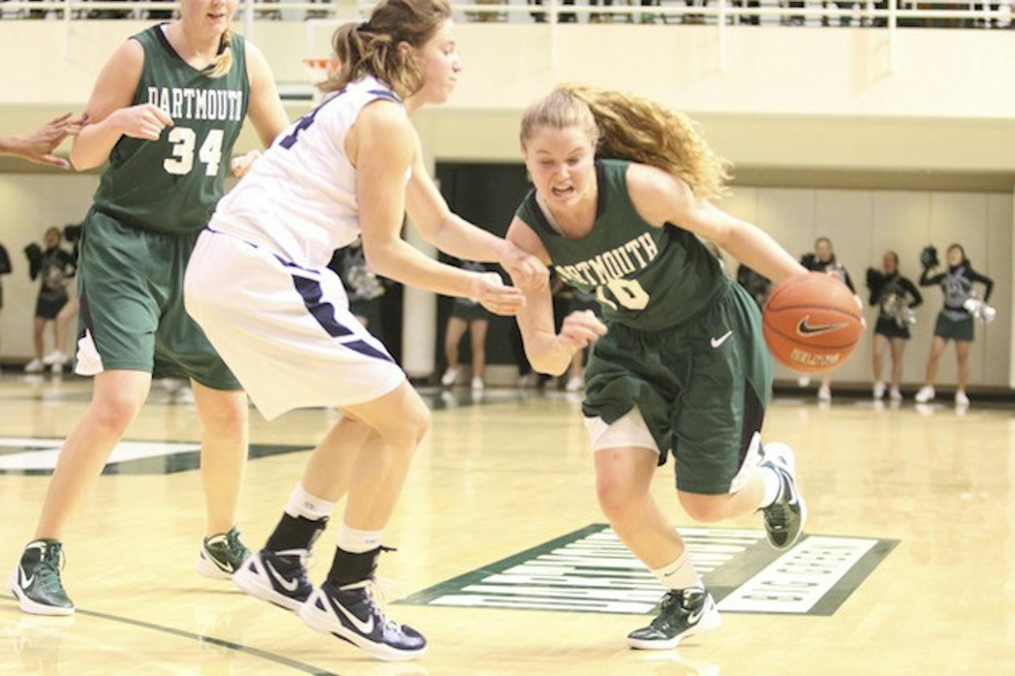 Guard Nicola Zimmer '14 went 0-for-5 with three rebounds in Friday night's 74-50 loss to Brown University at Leede Arena.
