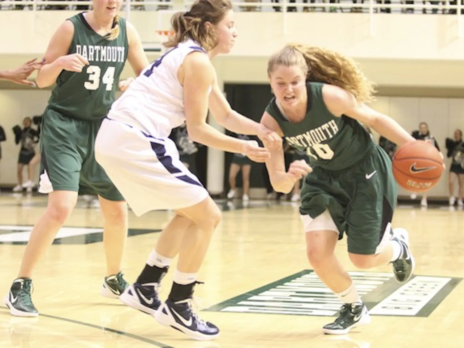 Guard Nicola Zimmer '14 went 0-for-5 with three rebounds in Friday night's 74-50 loss to Brown University at Leede Arena.