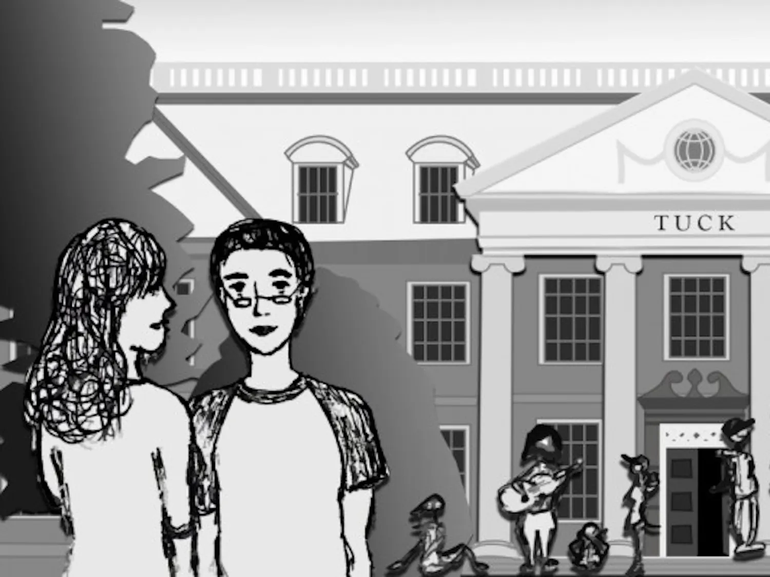 i waltzed into the Tuck building, arbitrarily sat down at a table with a few Tuck students and asked, “soooo, what’s the scene like here?”