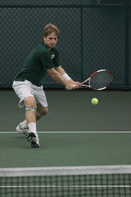 Andy Mai/The Dartmouth StaffAfter a tough road loss to Penn, the Dartmouth men's tennis team was unable to recover, losing to Princeton on Saturday.