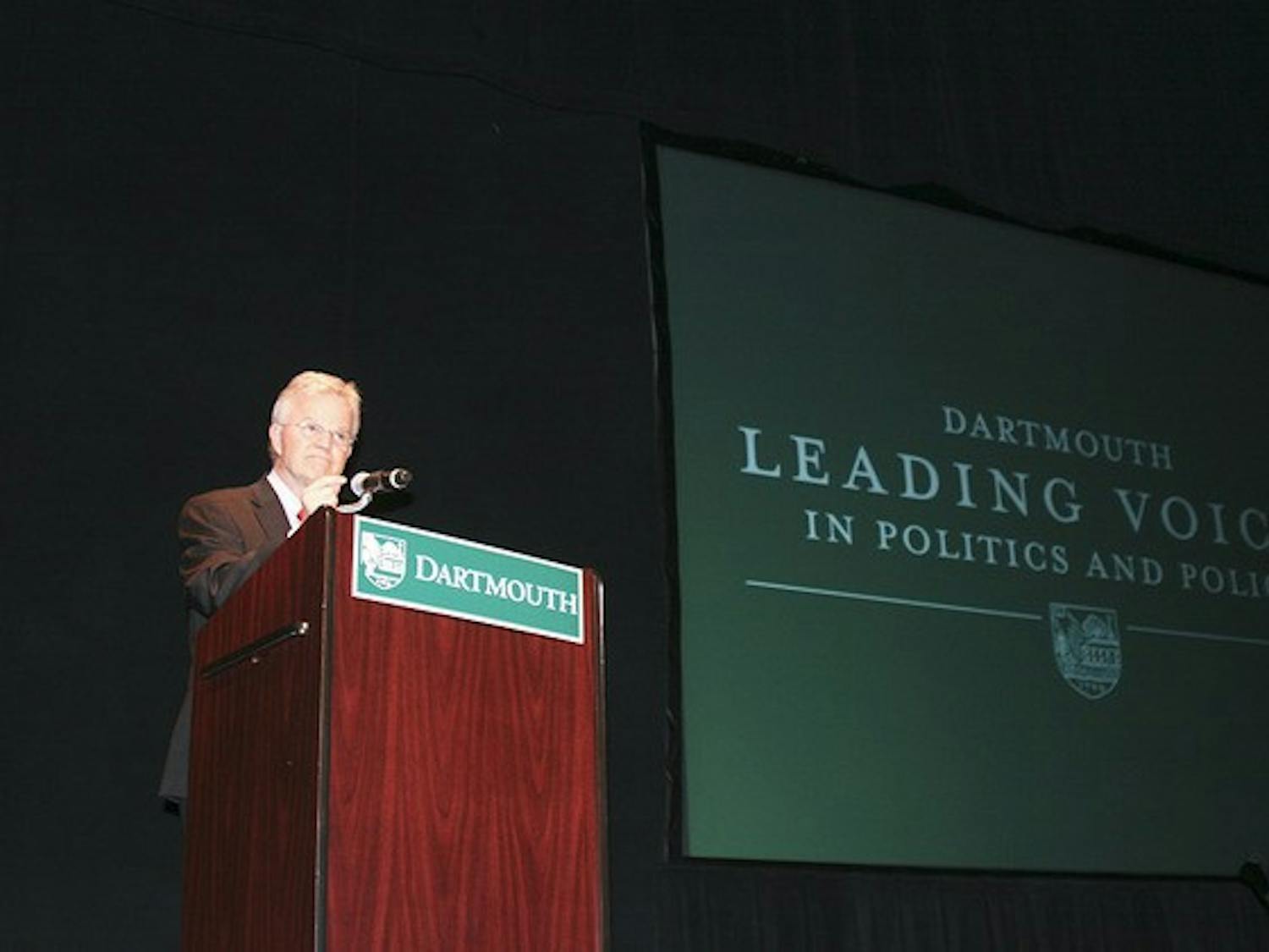 Former Louisiana Gov. Buddy Roemer spoke about the debt, fair trade and campaign finance reform in Moore Theater on Thursday.