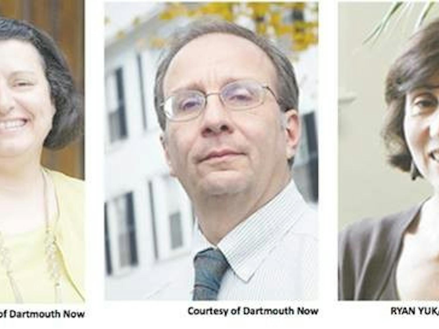 Phil Hanlon, Carolyn Dever, Inge-Lise Ameer, Michael Mastanduno, Maria Laskaris, from left.