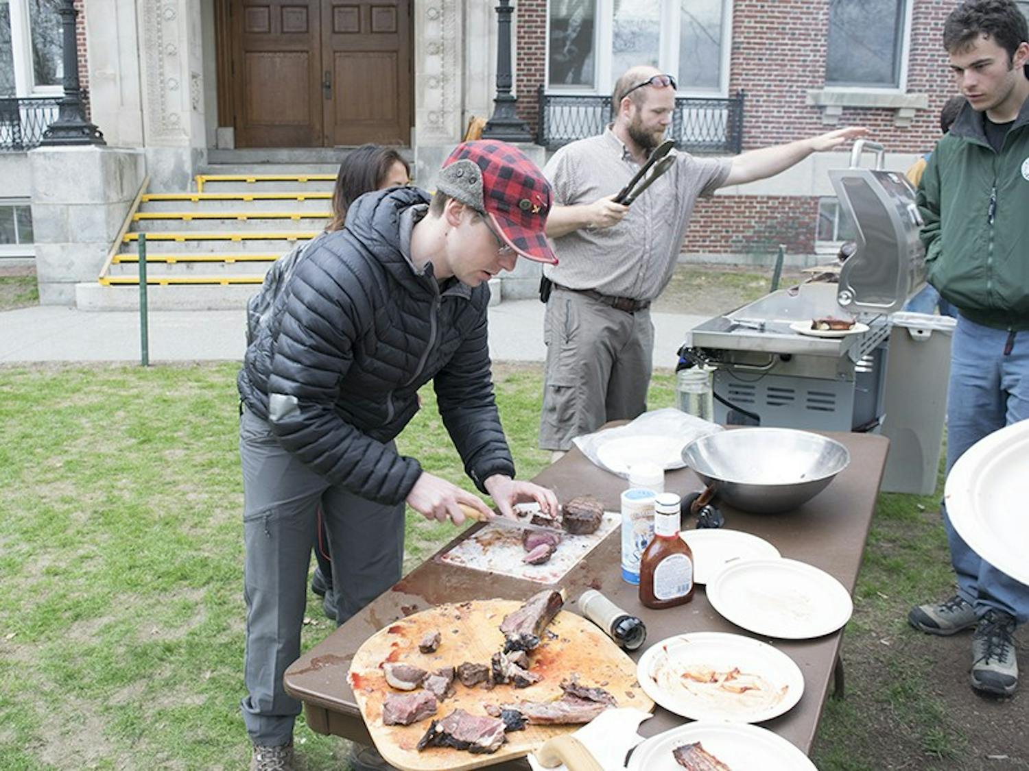Bait and Bullet held a BBQ outside on Robo lawn.&nbsp;