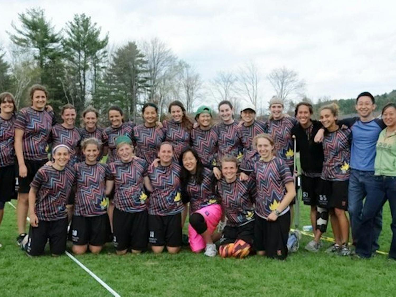 The women's Ultimate Frisbee team which calls itself Princess Layout finished in 13th place at nationals.