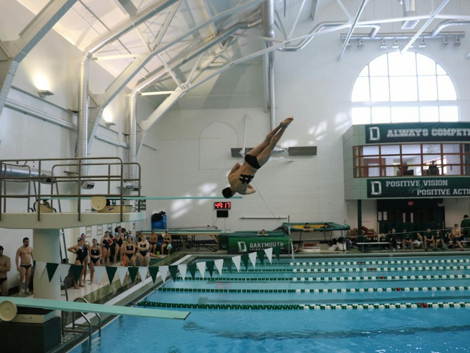 Swim meet vs penn vs yale